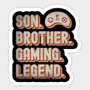 Son Brother Gaming Funny Video Games Lovers Sticker